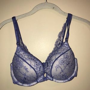 Sexy blue lace push up bra!